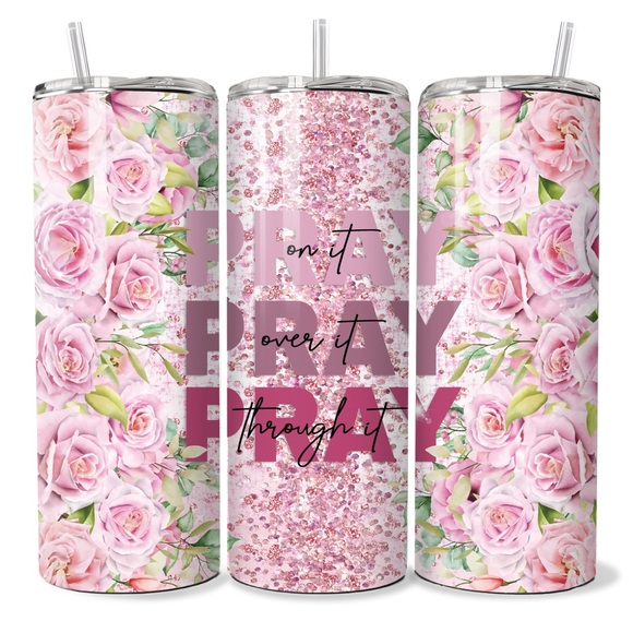 Unbranded Other - Christian 20oz Tumbler with Straw